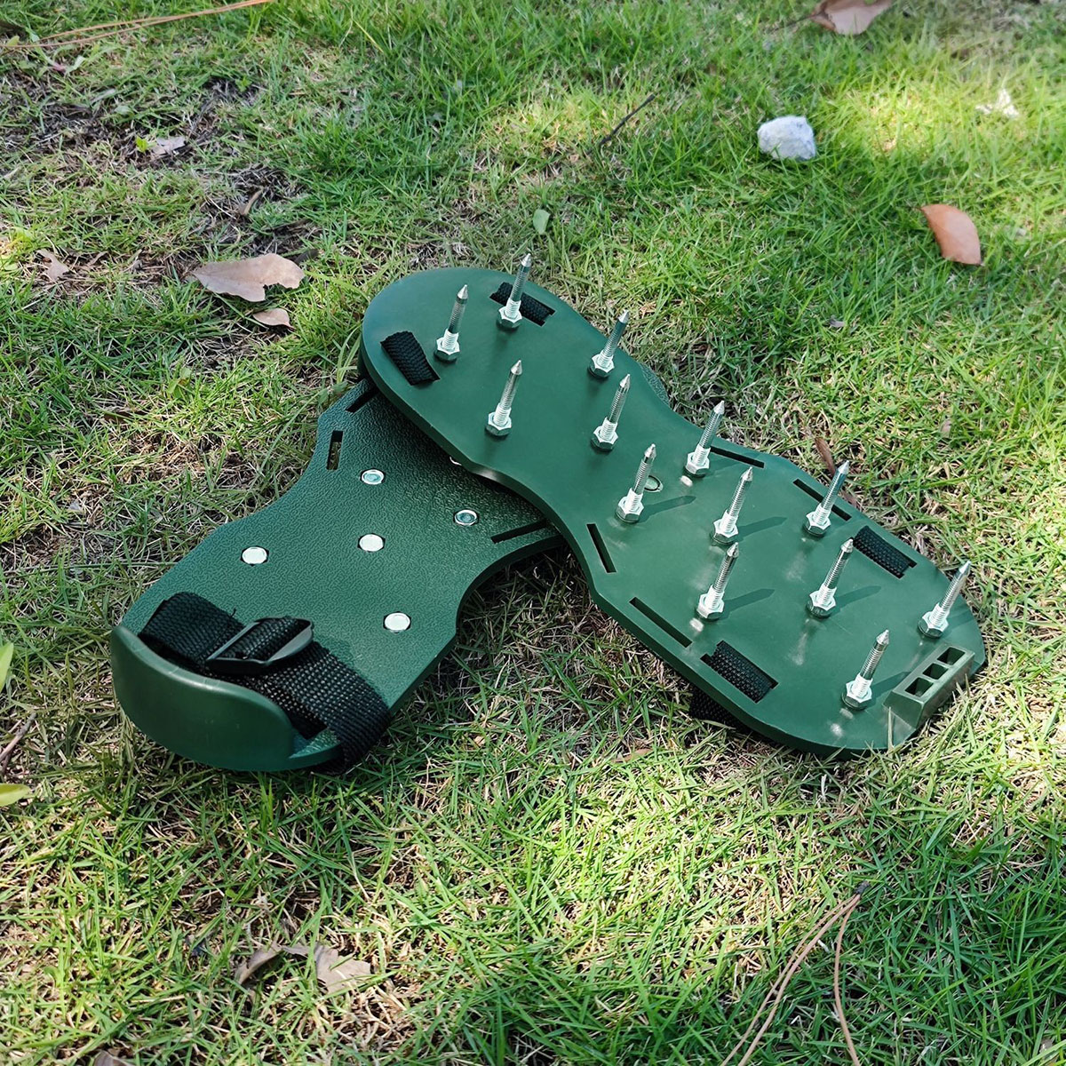 Lawn aerator shoes